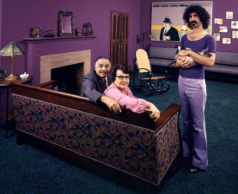 Frank Zappa and his parents in 1970 4