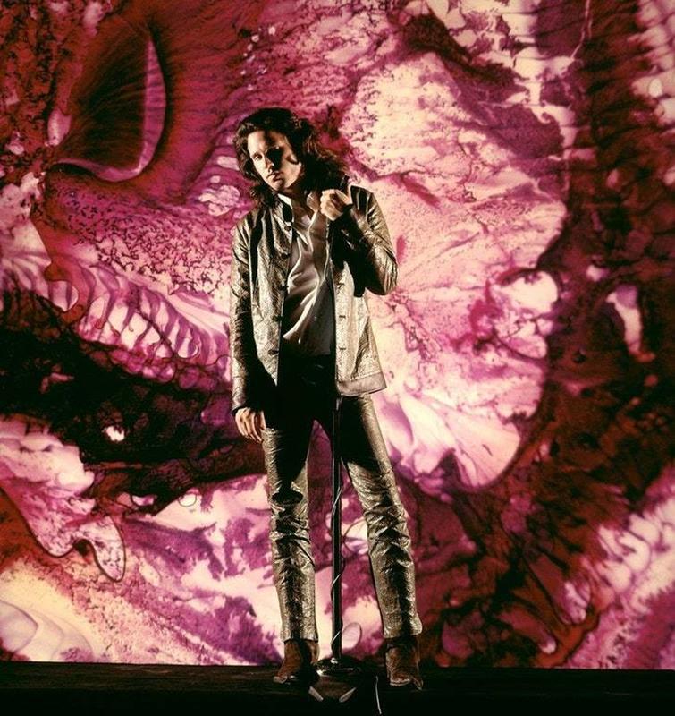 Extremely groovy color photo of Jim Morrison onstage in 1968 41