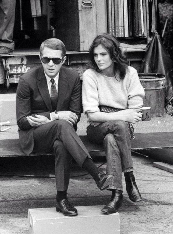 Steve McQueen in Bullitt (1969), with Jacqueline Bisset 45