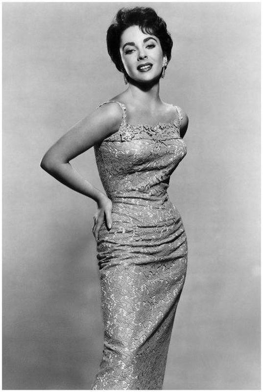 The glamorous Elizabeth Taylor, 1956 57