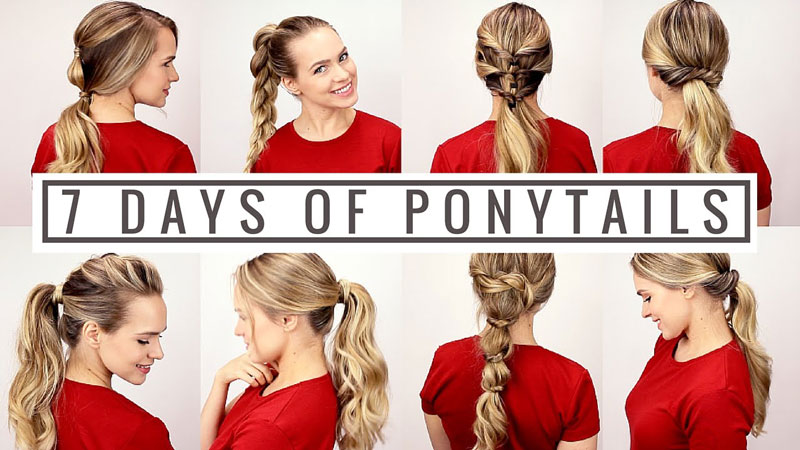 5. Wear more ponytails.