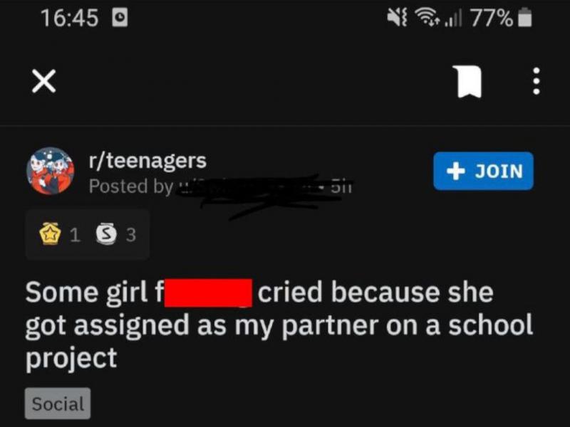 He Made The Girl Cry