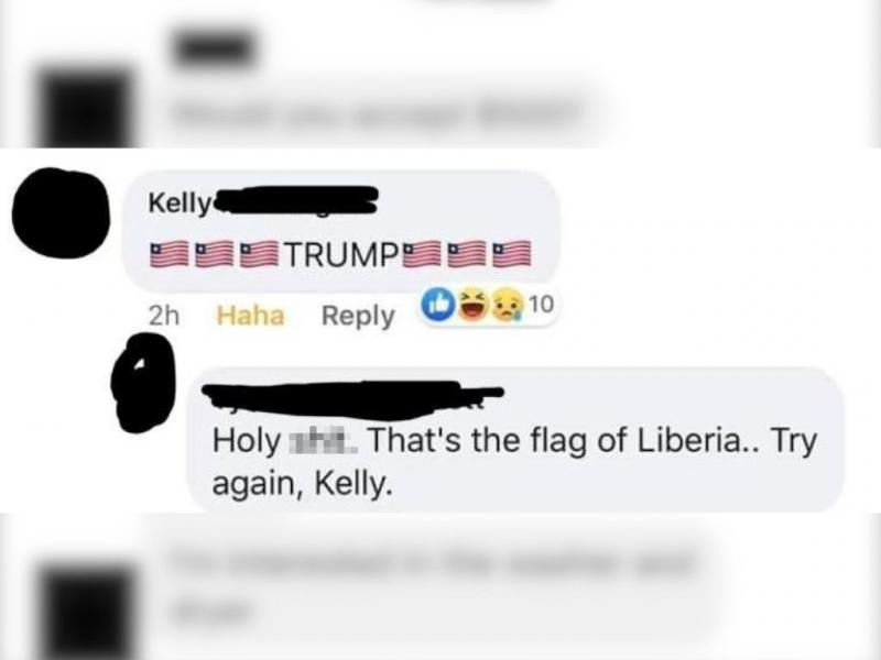 She Doesn&#039;t Know Her Flags
