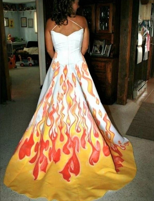 This girl is on fire