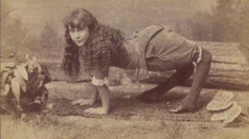 Ella Harper known as the Camel Girl in 1886.