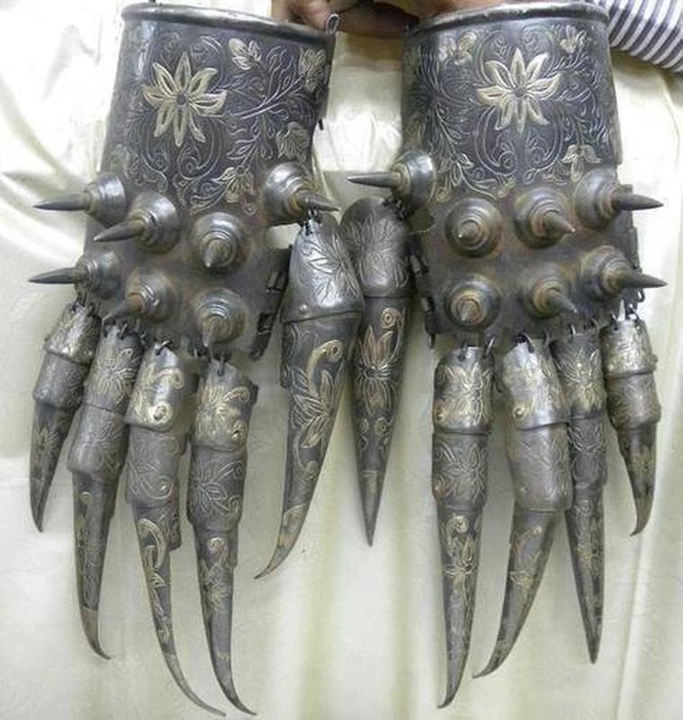 Bear Paw Armor Cuprum Arm Guard, Indo Persian Islamic Empire Dynasty.