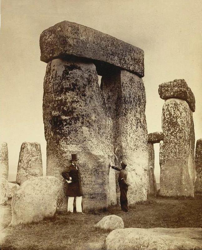 The mysterious Stonehenge as seen in 1867.