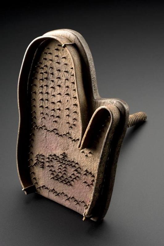 Hand brand, for use on felons or deserters, England, 1642-1649.