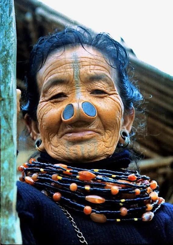 Apatani tribeswomen wore nose plugs to prevent other tribes from kidnapping them due to their ugly appearance.