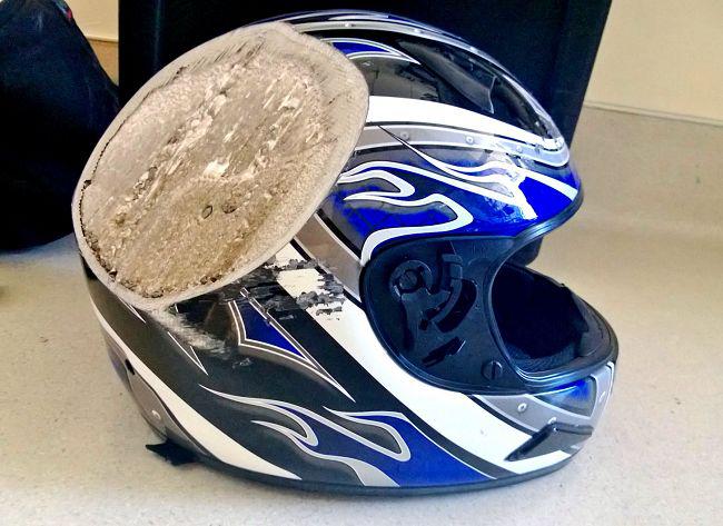 The Inner Shell Of Motorcycle Helmets Is Made Of Polystyrene.