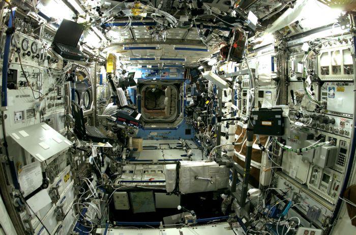 Inside The International Space Station.
