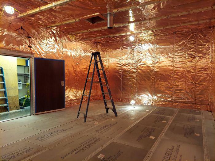 Interior Of An MRI Room Before The Walls Are Finished.