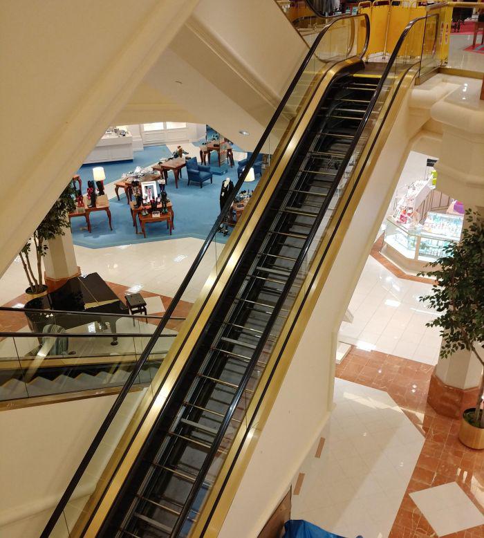 Disassembled Escalator.